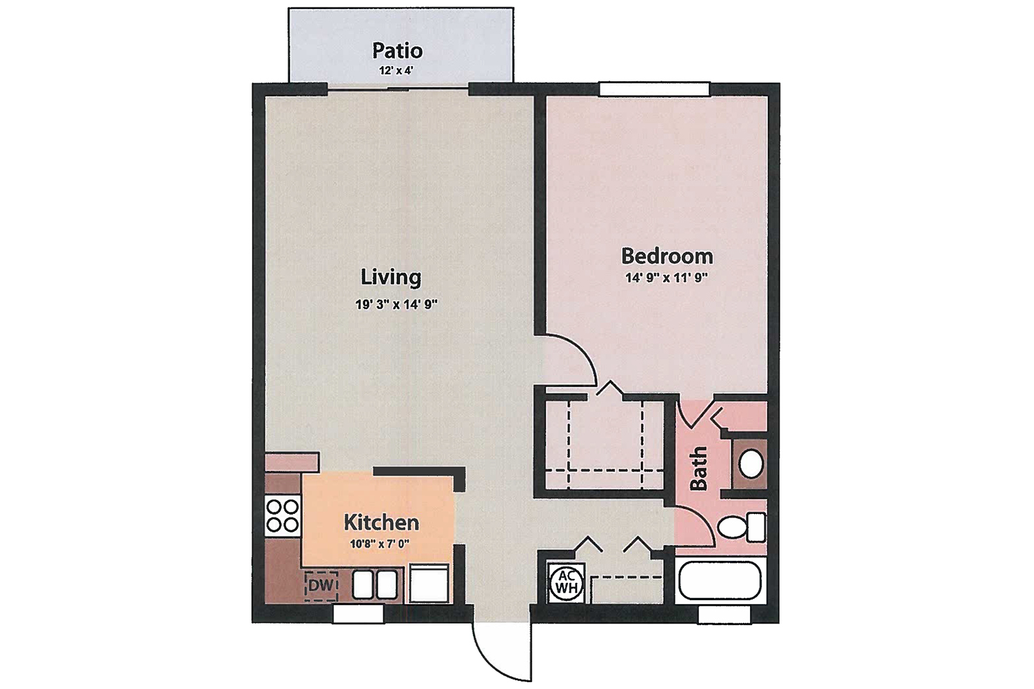 1 Bedroom Floor Plan