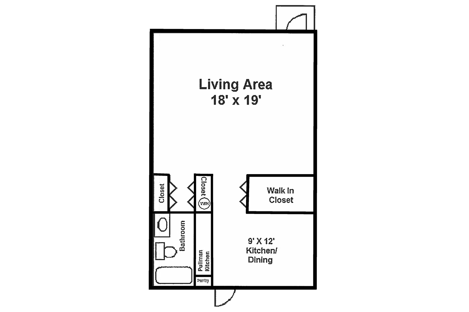 Studio B Floor Plan